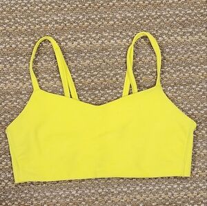 Neon yellow all in motion strappy sports bra